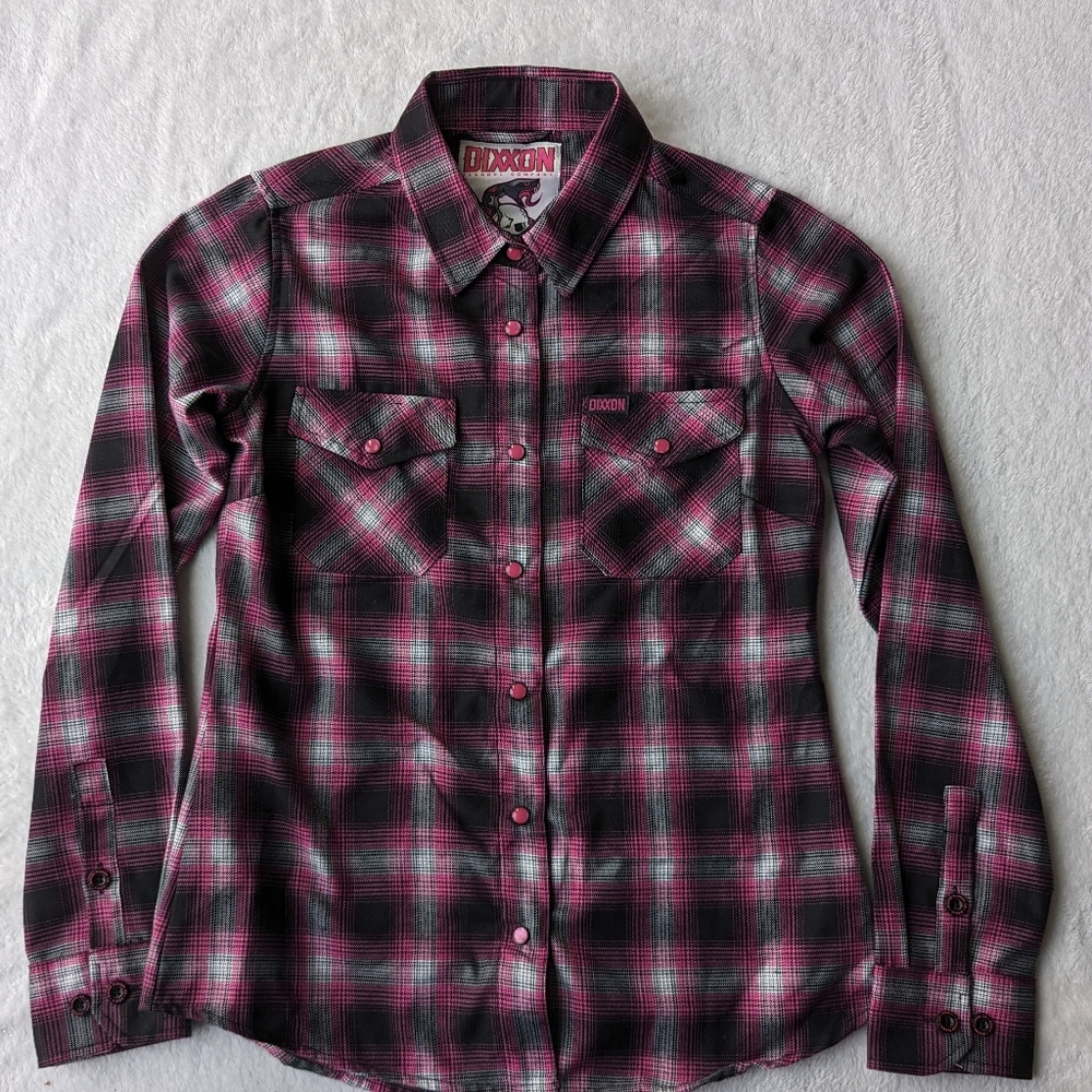 NEW! Dixxon "The Viper" Women's Flannel Button up SOLD OUT STYLE Size Small